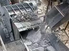 重锤式破碎机入料破碎视频