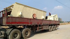 砂石生产线设备-反击破-振动筛 装车发货